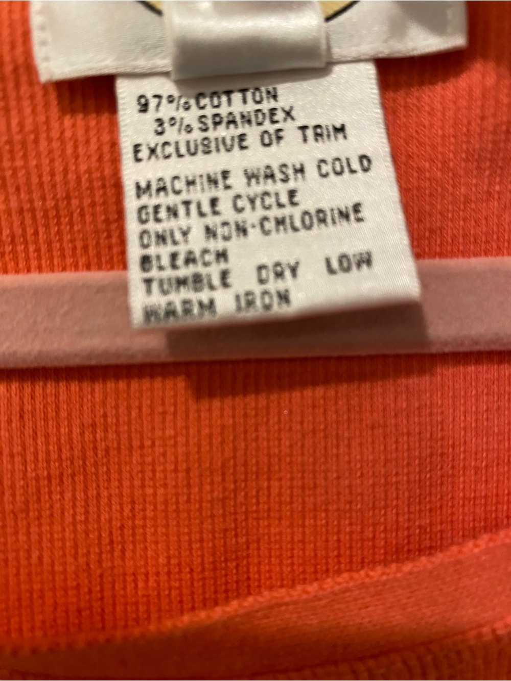 Talbots Coral Twin Set Cardigan Shell Tank Top Large Cotton Stretch - Picture 7 of 7